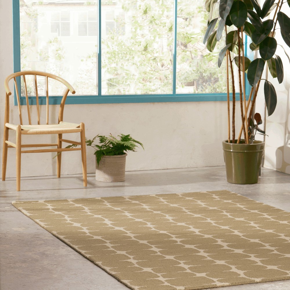 Little Lohko Geometric Rugs 124201 by Scion in Pebble Natural